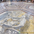 Part of the 56 panels of inlaid marble mosaic