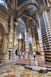 Ornate interior of Siena Cattedrale