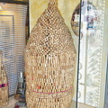 Giant bottle made out of cork at a wine place