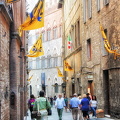 Tony exploring the streets of Siena