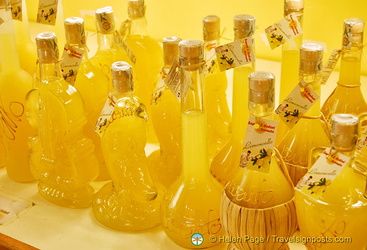 Bottles of limoncello