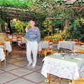 Tony choosing his table at the Ristorante Parco Ibsen