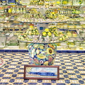 An attractive Sorrento pottery shop