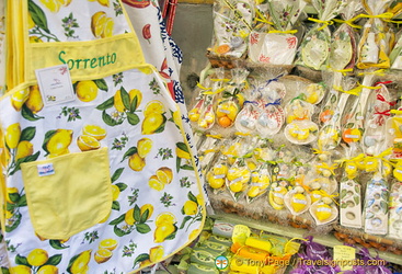 Typical lemon-themed Sorrento products