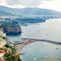 View of Sorrento and its harbour