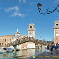 View of the entrance to the Arsenale