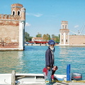 Inside view of the Arsenale entrance