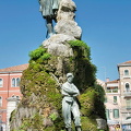 Bronze monument of Garibaldi at the entrance to Viale Garibaldi