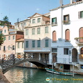 View of Ponte dei Conzafelzi from Libreria Aqua Alta