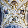 Golden Staircase Ceiling Features
