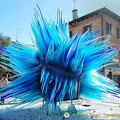 Glass artwork in Campo Santo Stefano