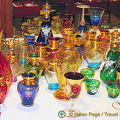 Range of Murano glassware