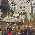 A very busy Murano glass showroom