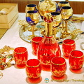 Murano glass goblets and glasses