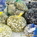 Bags of vongole, mussels and oysters