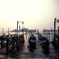 The famous gondolas of Venice
