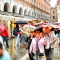 Campo San Giacomo on a rainy day