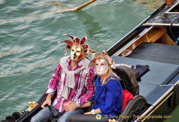 A gondola ride in masquerade