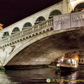 A night view of Rialto Bridge