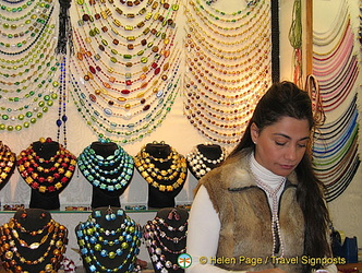 A Murano glass jewelry shop in San Polo