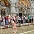 The scene in front of Basilica San Marco