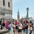 Flood water washing in near the Palazzo Ducale