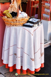 Beautiful tablecloth from this Burano lace shop