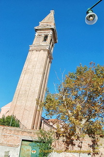 Burano's leaning bell tower