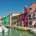 According to legend, the bright colours of houses was started by Burano's fishermen who wanted to see their homes from a distance