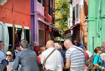 Around San Mauro quarter - a very busy section of Burano