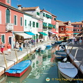 Exploring Burano's waterways and shops