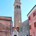 View of Burano's leaning tower