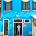 A bright public toilet on Burano
