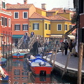 Houses along Burano's waterways