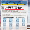 Vaporetto Line 12 timetable from Murano to Venezia