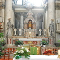 St Jeremiah and St Peter on the main altar of San Geremia