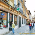 The old Ercole d'Oro Pharmacy