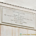 Plaque indicating that Marco Polo once lived here