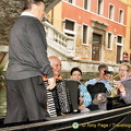 Musicians in the next gondola