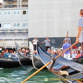 Gondoliers having a little meet