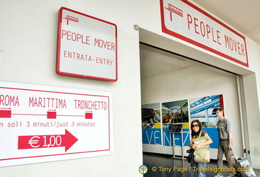 Entrance to the People Mover on Piazzale Roma