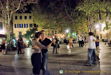 Tango lessons are available from Tango Action