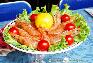 A nice plate of king prawns
