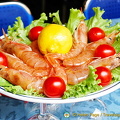 A nice plate of king prawns