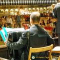 Caffè Florian musicians entertain in the evening 