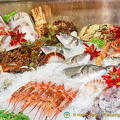 An attractive seafood display