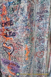 Love notes on the wall of Juliet's House