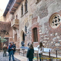Juliet's House in winter, when it was less crowded