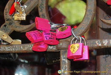 Sealing your love with padlocks at Juliet's House