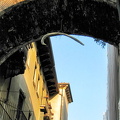 Arco della Costa with its whale rib bone. This passageway links the Domus Nova with the Palazzo della Ragione.